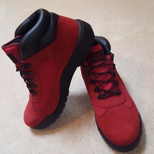 Men's Red Timberland Boots